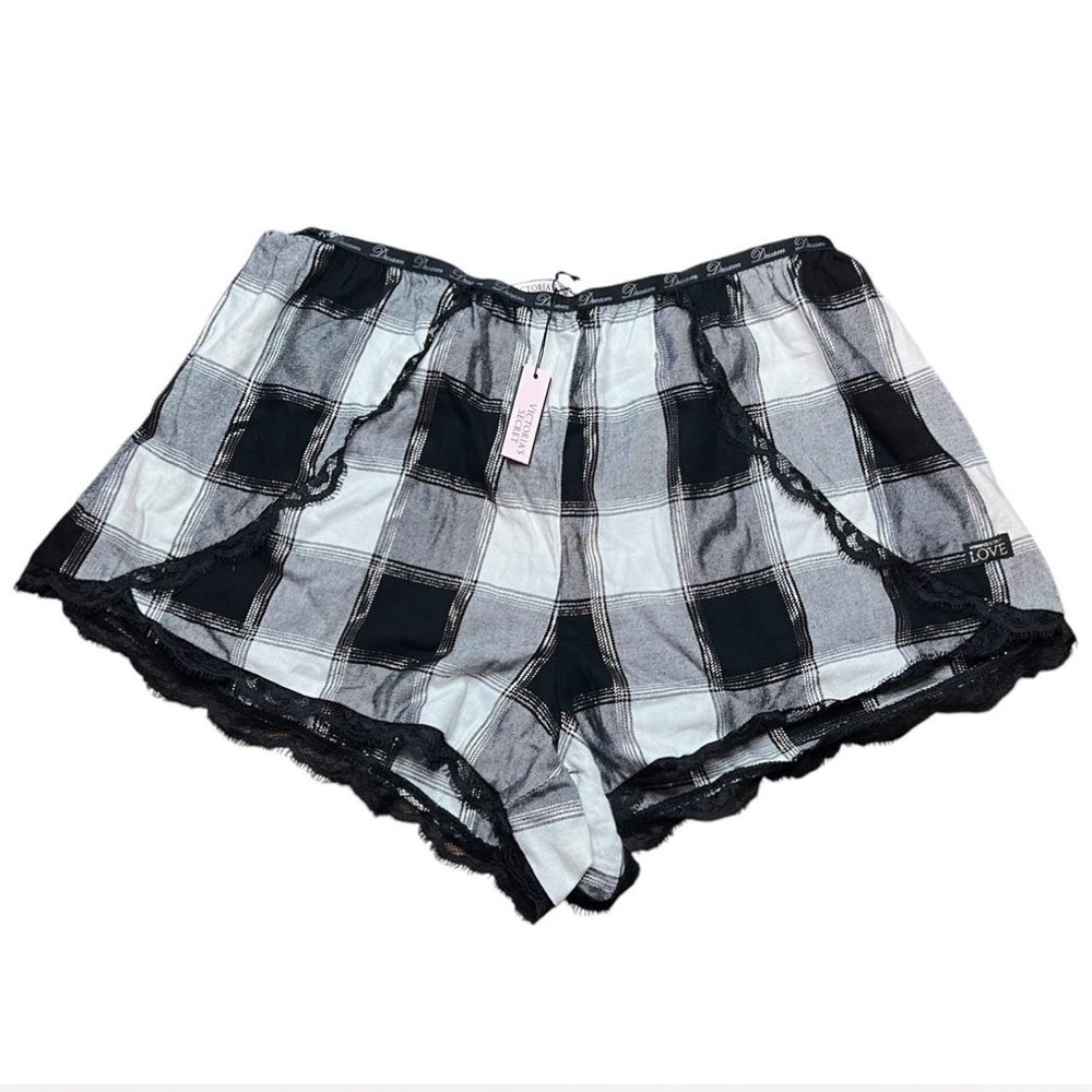 Victoria's Secret Black and White Checkered Shorts